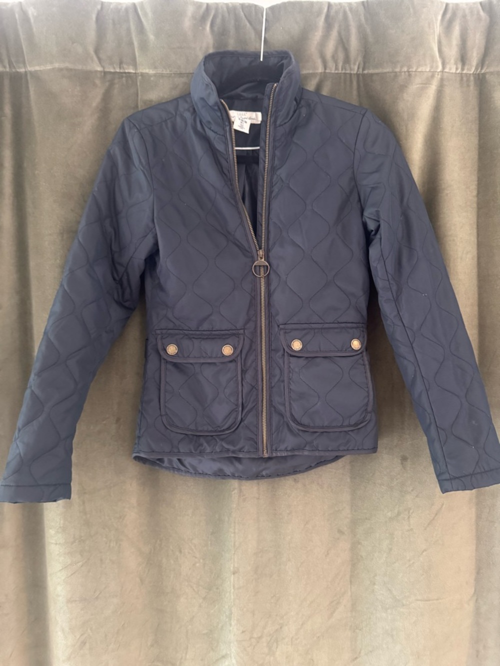 H&M L.O.G.G. black Quilted Jacket | Women's Size US 2 / EUR 32